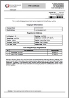 Company PIN Certificate